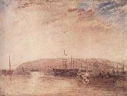 Joseph Mallord William Turner Schiffsverkehr vor der Landspitze von East Cowes Sweden oil painting artist